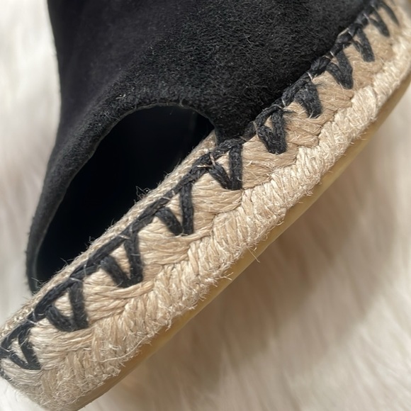 VINCE Sonora Peep Toe Suede Espadrilles - Picture 11 of 12